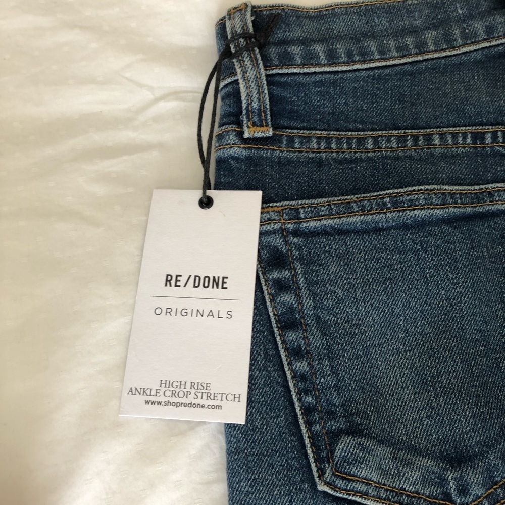 NWT- RE/DONE ORIGINALS (High Rise Ankle Crop)